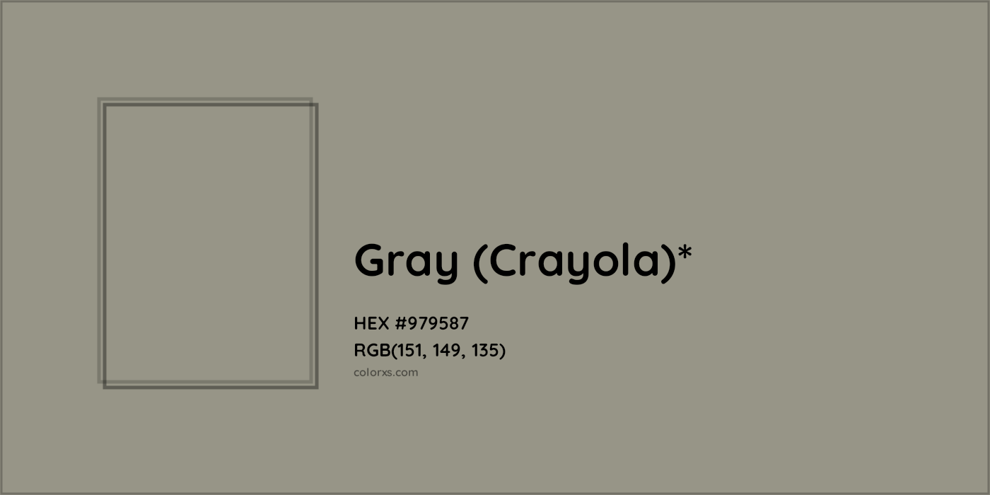 HEX #979587 Color Name, Color Code, Palettes, Similar Paints, Images