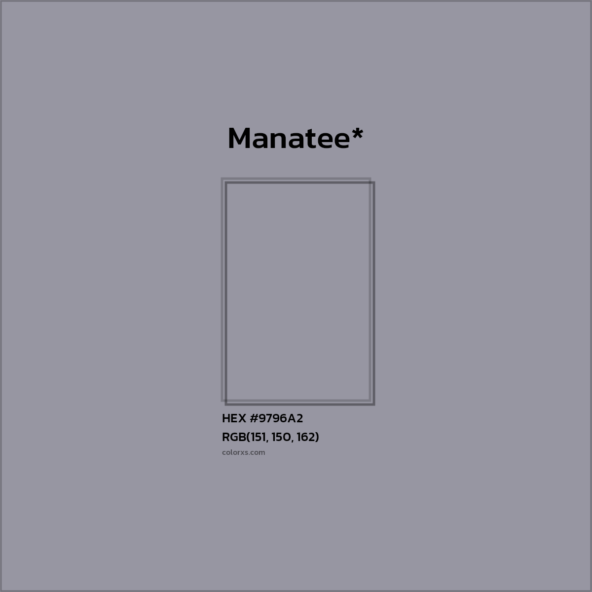 HEX #9796A2 Color Name, Color Code, Palettes, Similar Paints, Images