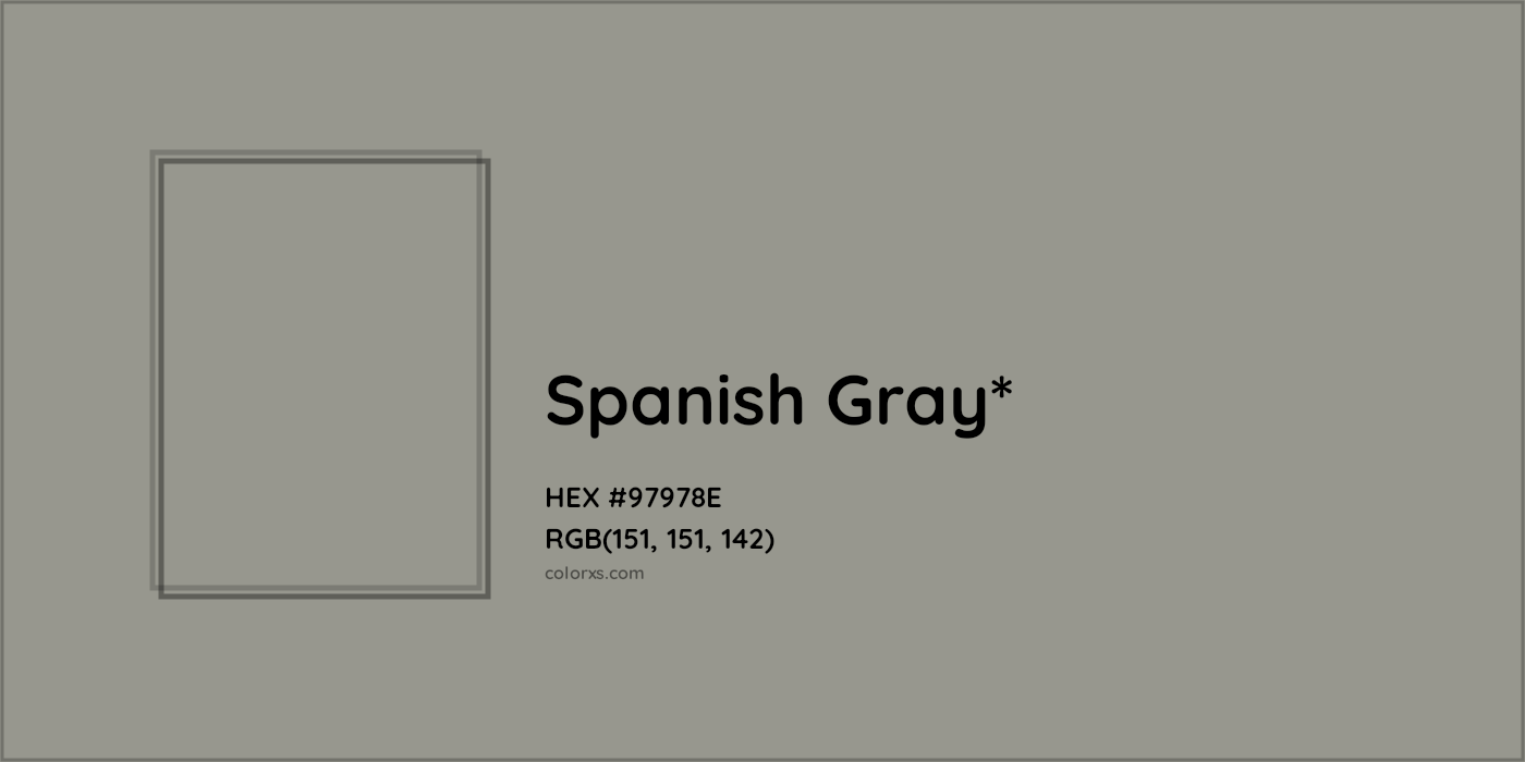HEX #97978E Color Name, Color Code, Palettes, Similar Paints, Images