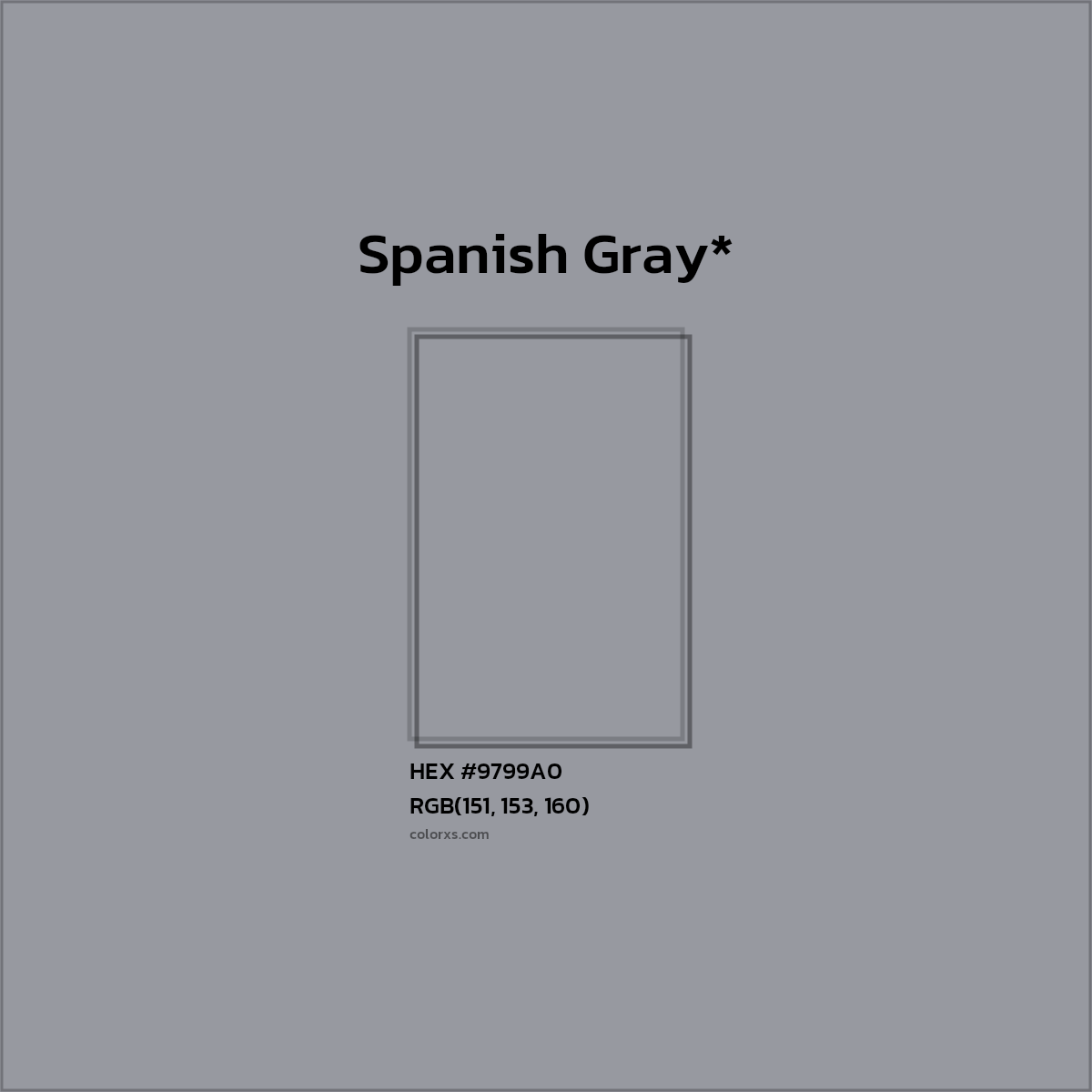 HEX #9799A0 Color Name, Color Code, Palettes, Similar Paints, Images
