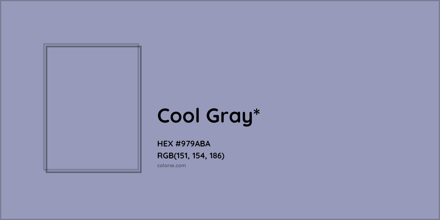 HEX #979ABA Color Name, Color Code, Palettes, Similar Paints, Images