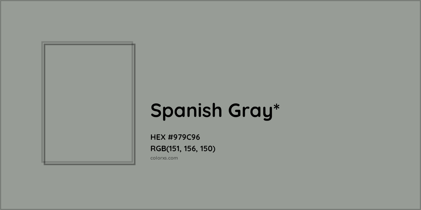 HEX #979C96 Color Name, Color Code, Palettes, Similar Paints, Images