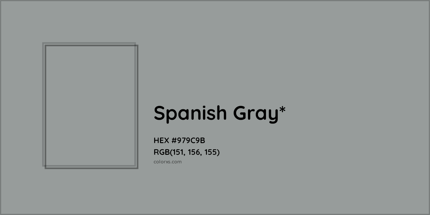 HEX #979C9B Color Name, Color Code, Palettes, Similar Paints, Images
