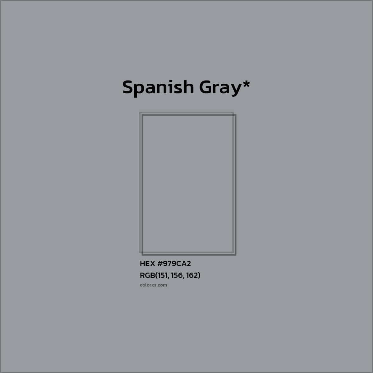 HEX #979CA2 Color Name, Color Code, Palettes, Similar Paints, Images