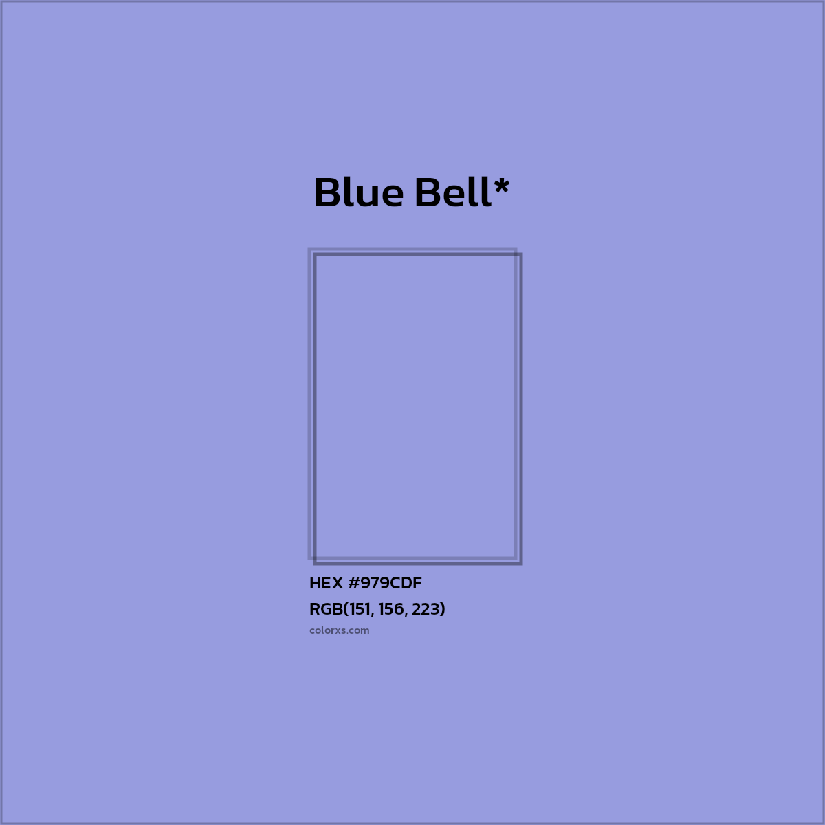HEX #979CDF Color Name, Color Code, Palettes, Similar Paints, Images