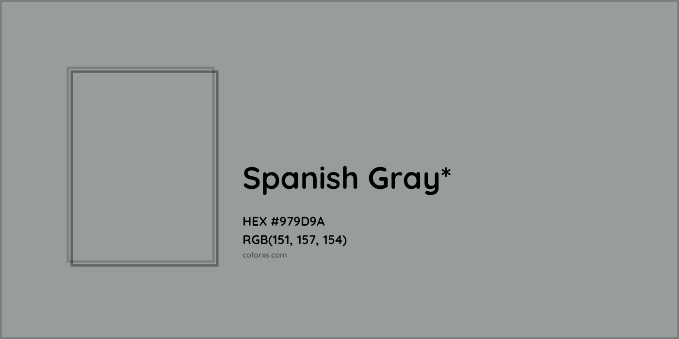 HEX #979D9A Color Name, Color Code, Palettes, Similar Paints, Images