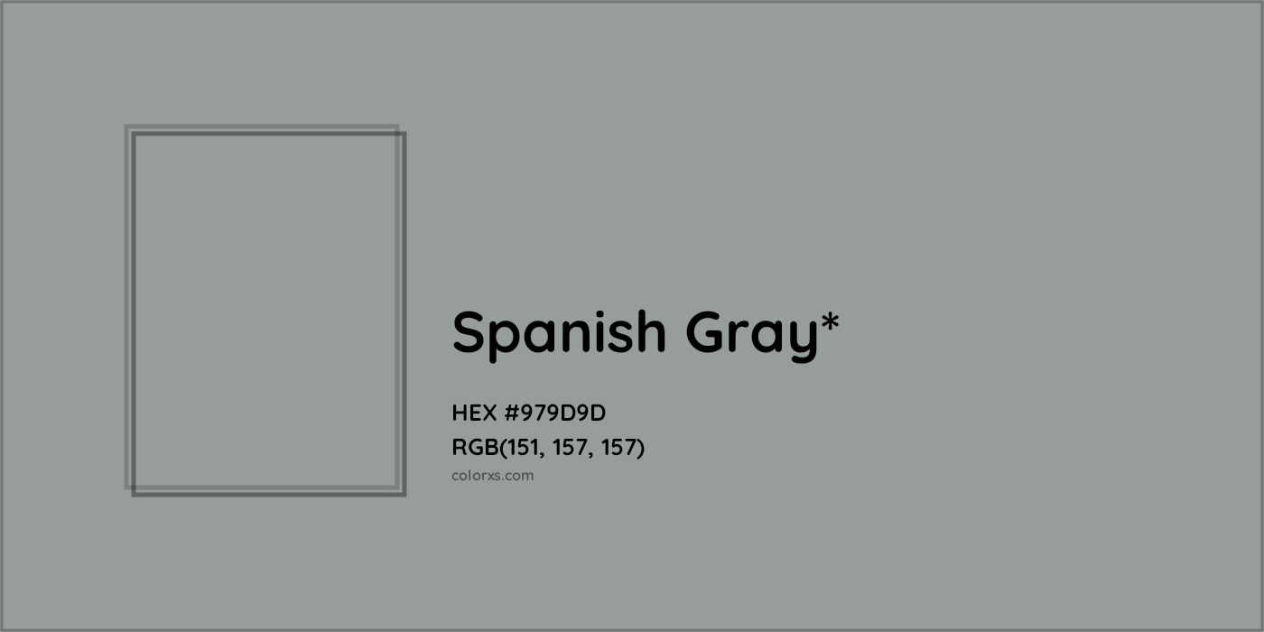 HEX #979D9D Color Name, Color Code, Palettes, Similar Paints, Images