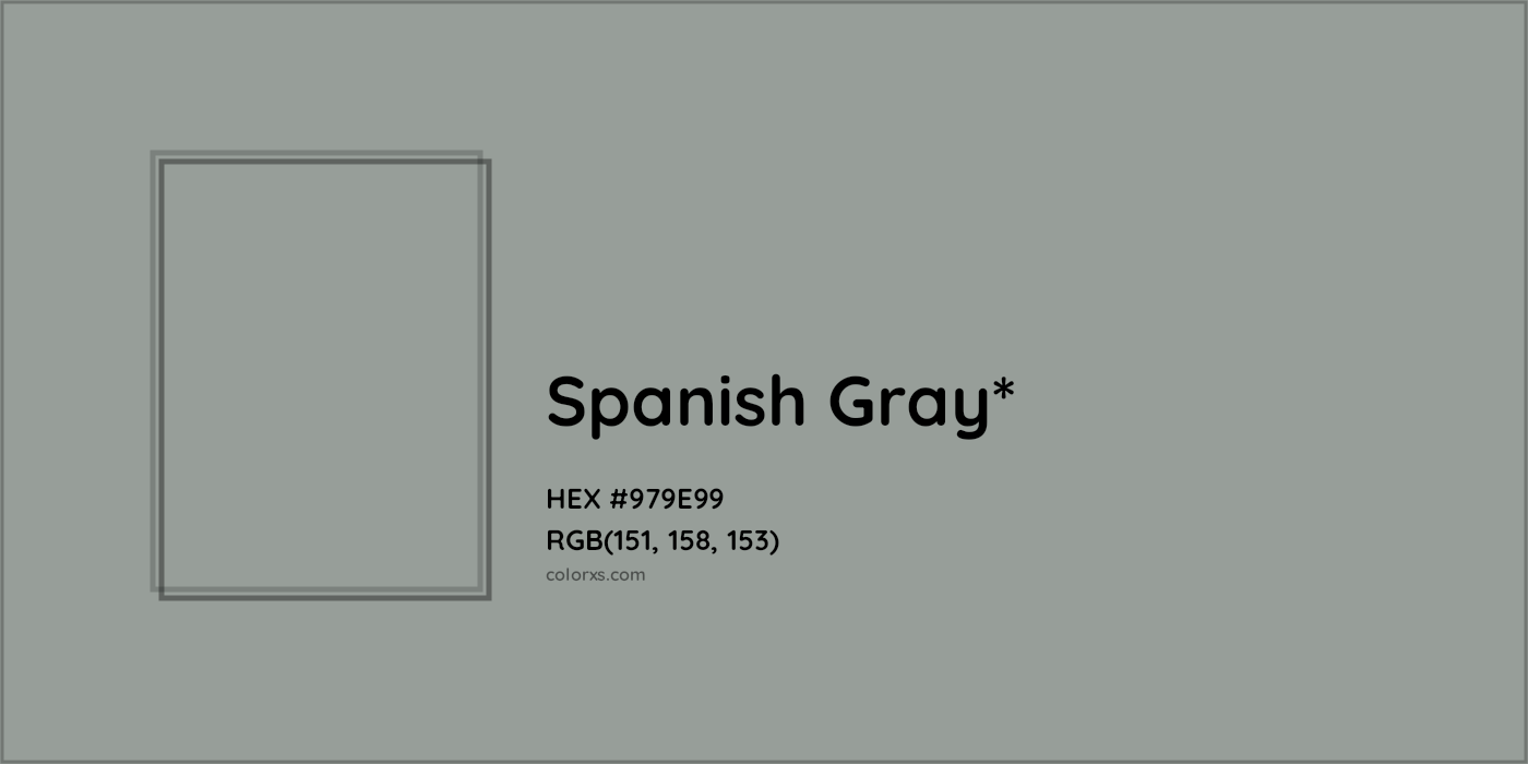 HEX #979E99 Color Name, Color Code, Palettes, Similar Paints, Images