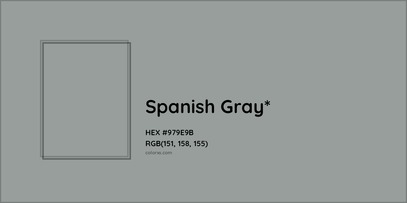 HEX #979E9B Color Name, Color Code, Palettes, Similar Paints, Images
