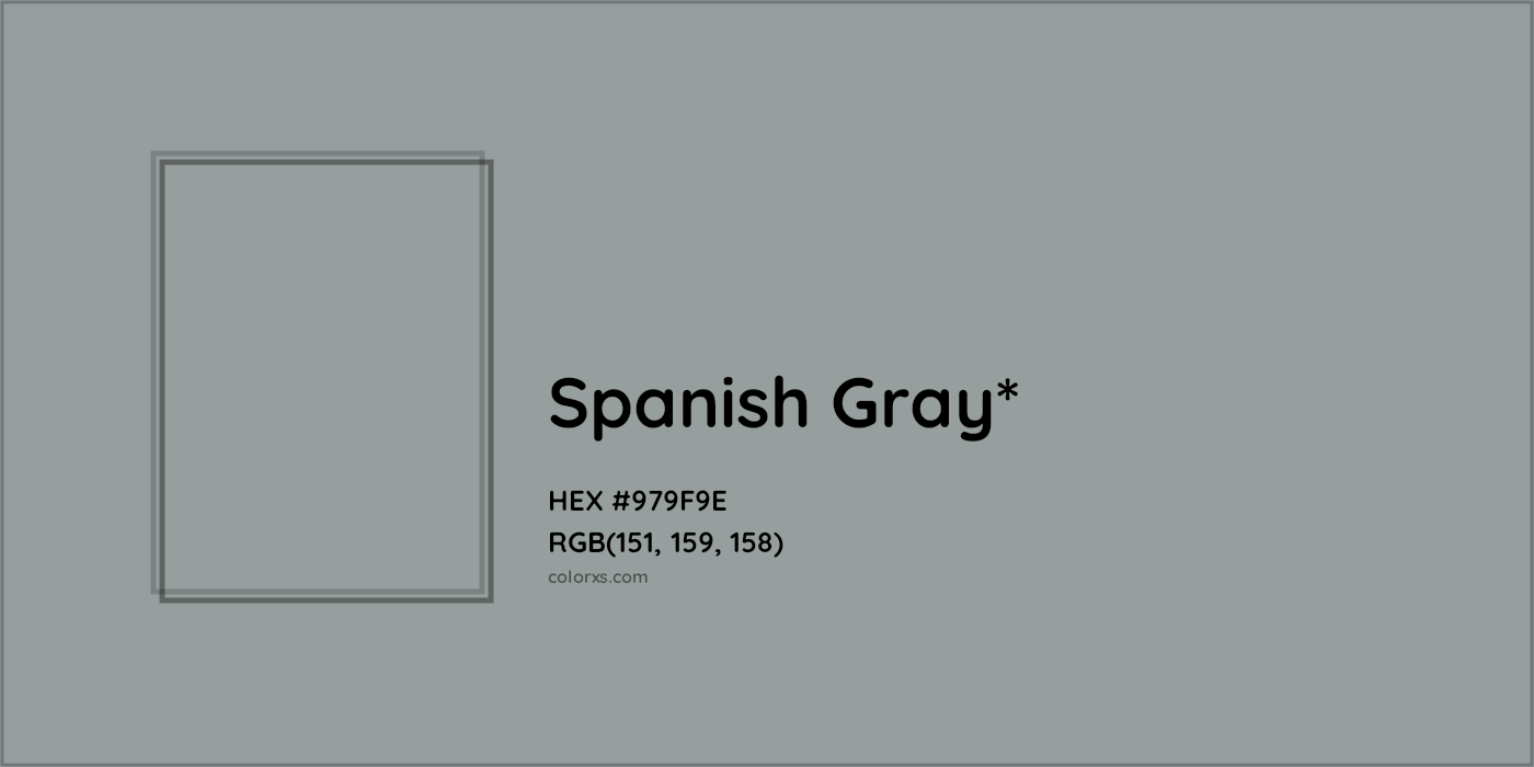 HEX #979F9E Color Name, Color Code, Palettes, Similar Paints, Images
