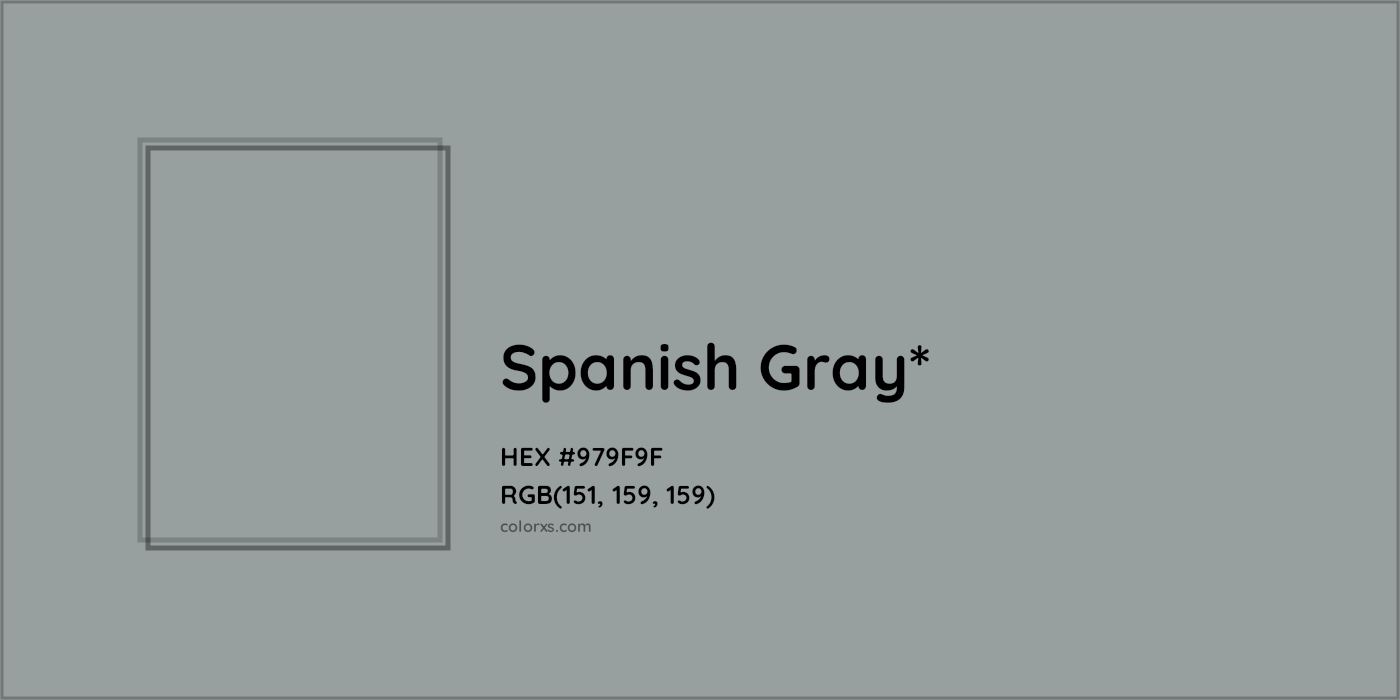 HEX #979F9F Color Name, Color Code, Palettes, Similar Paints, Images