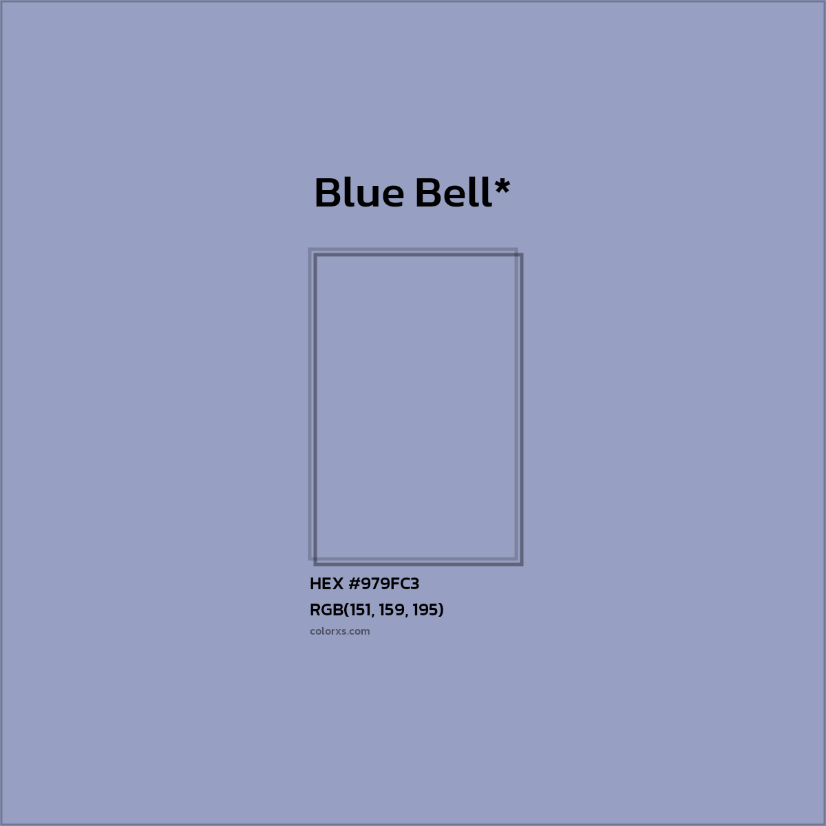 HEX #979FC3 Color Name, Color Code, Palettes, Similar Paints, Images