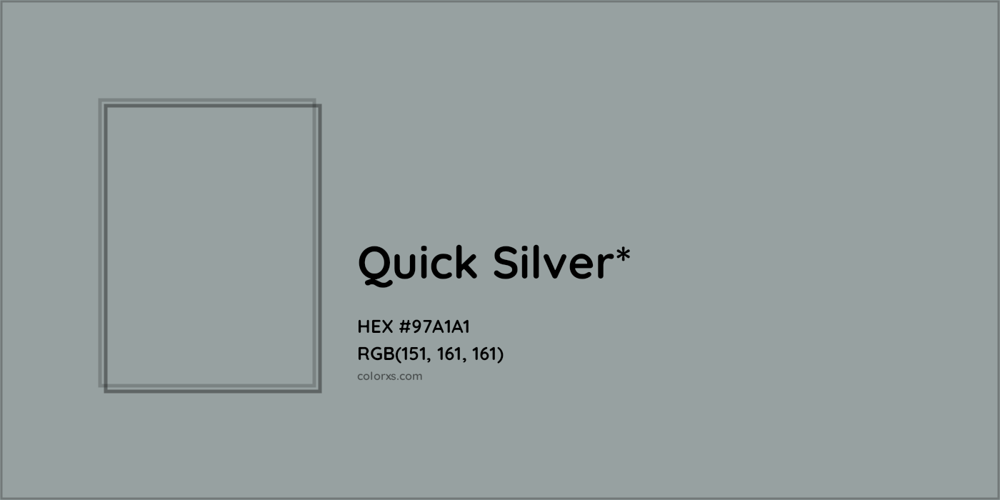 HEX #97A1A1 Color Name, Color Code, Palettes, Similar Paints, Images