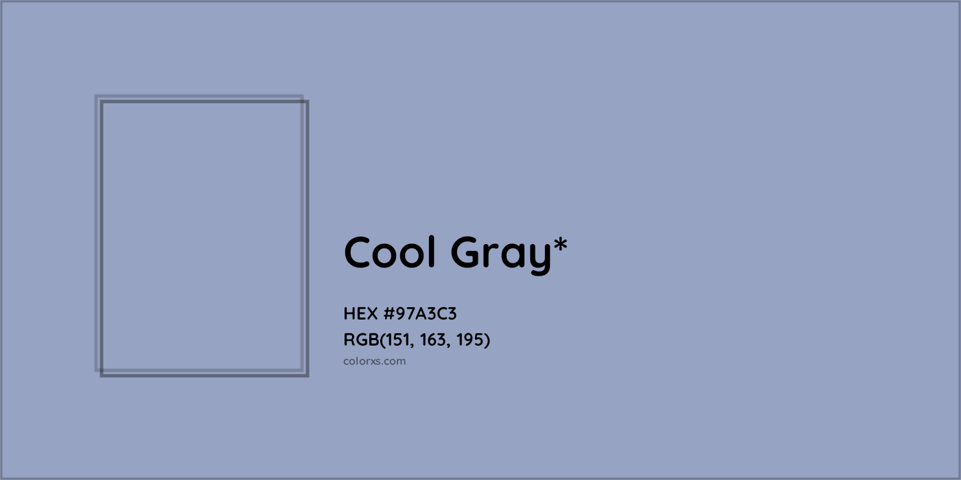 HEX #97A3C3 Color Name, Color Code, Palettes, Similar Paints, Images