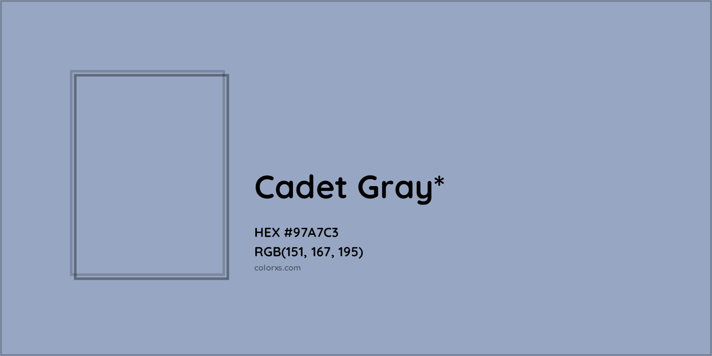HEX #97A7C3 Color Name, Color Code, Palettes, Similar Paints, Images