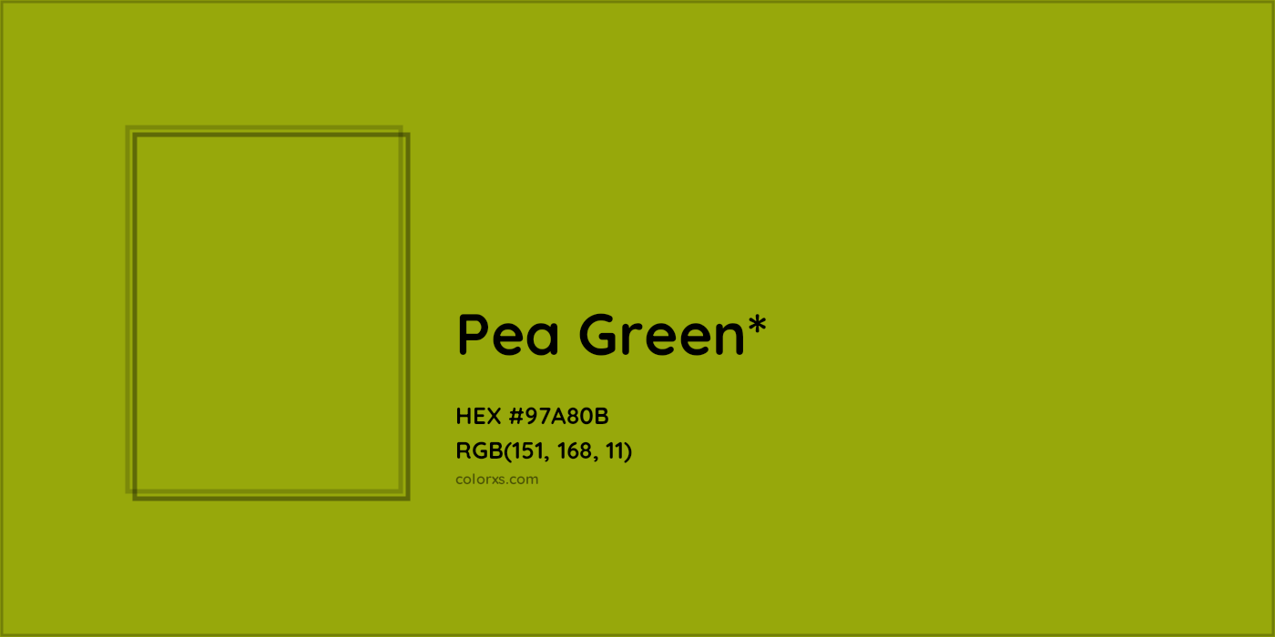 HEX #97A80B Color Name, Color Code, Palettes, Similar Paints, Images
