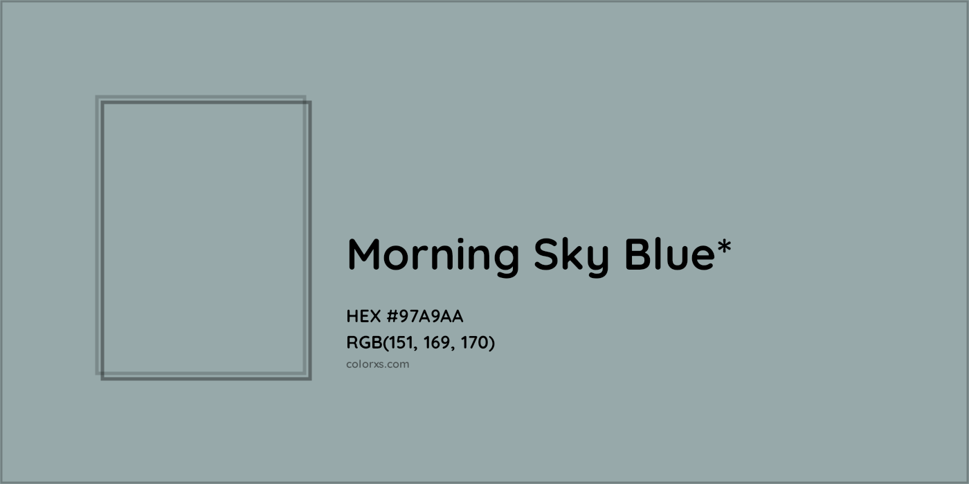 HEX #97A9AA Color Name, Color Code, Palettes, Similar Paints, Images