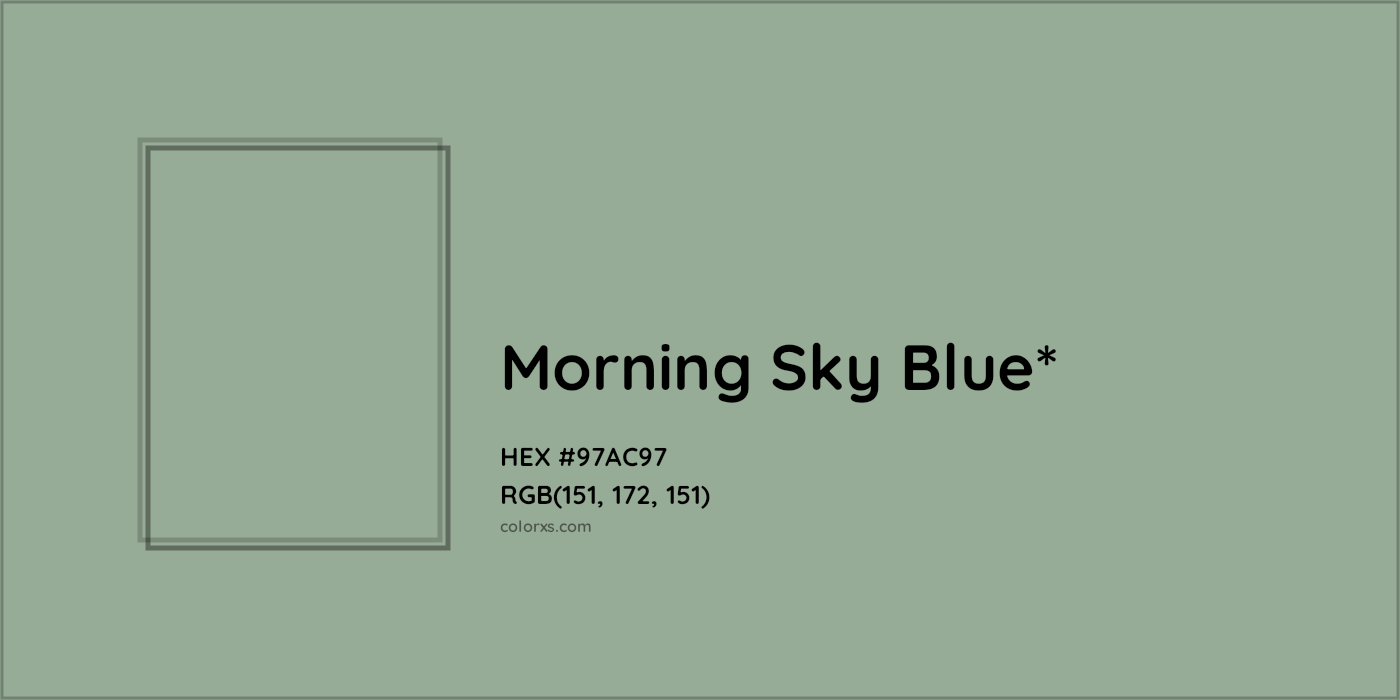 HEX #97AC97 Color Name, Color Code, Palettes, Similar Paints, Images