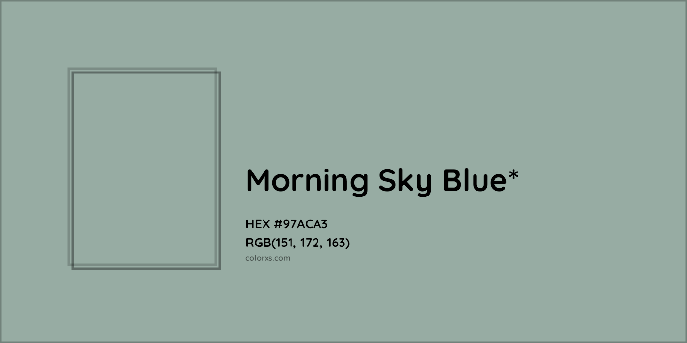 HEX #97ACA3 Color Name, Color Code, Palettes, Similar Paints, Images