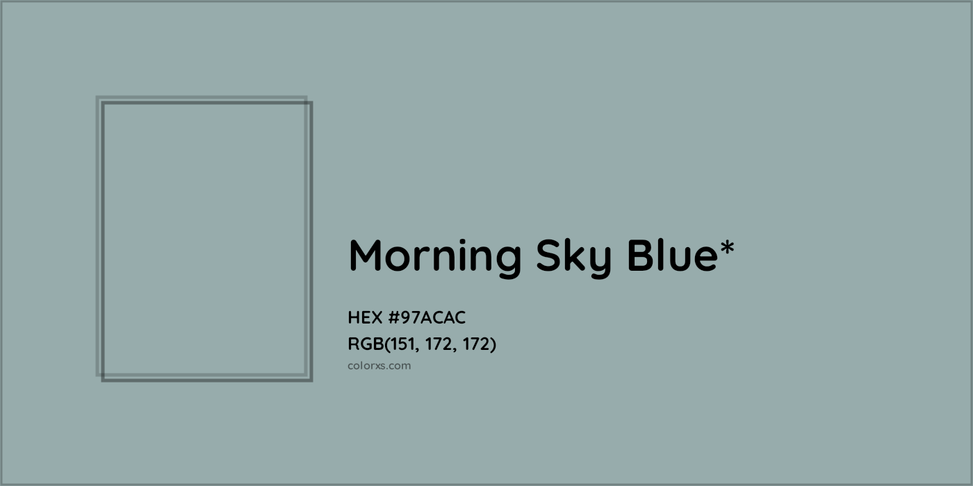 HEX #97ACAC Color Name, Color Code, Palettes, Similar Paints, Images