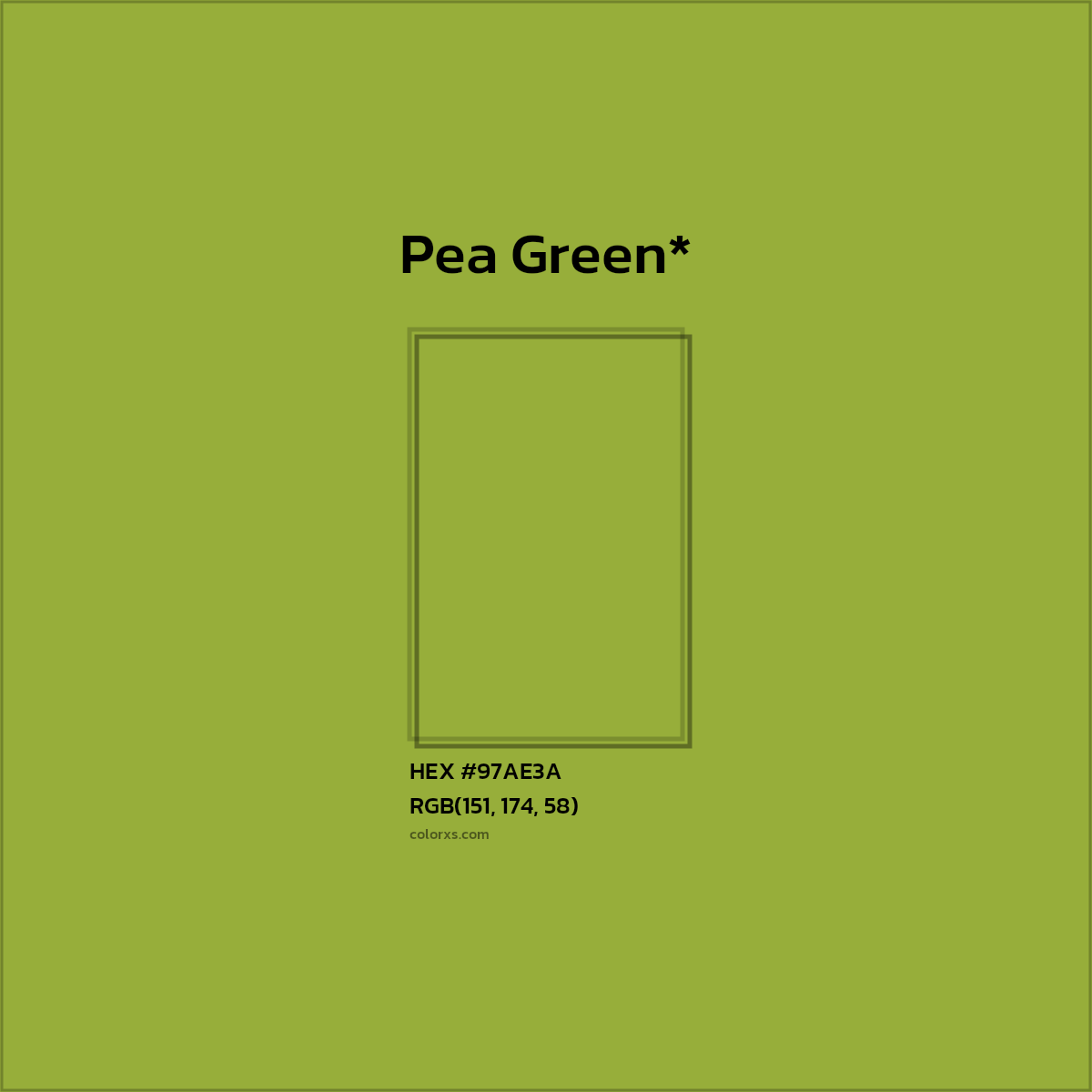 HEX #97AE3A Color Name, Color Code, Palettes, Similar Paints, Images