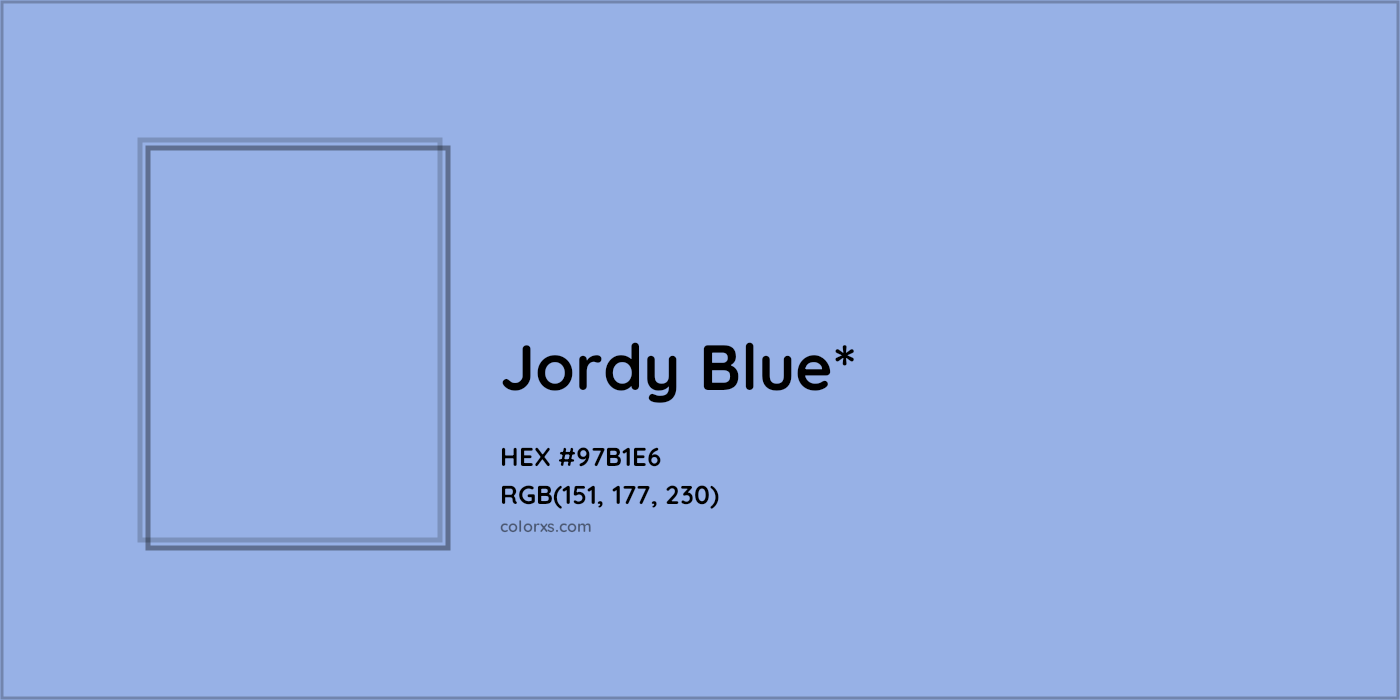 HEX #97B1E6 Color Name, Color Code, Palettes, Similar Paints, Images