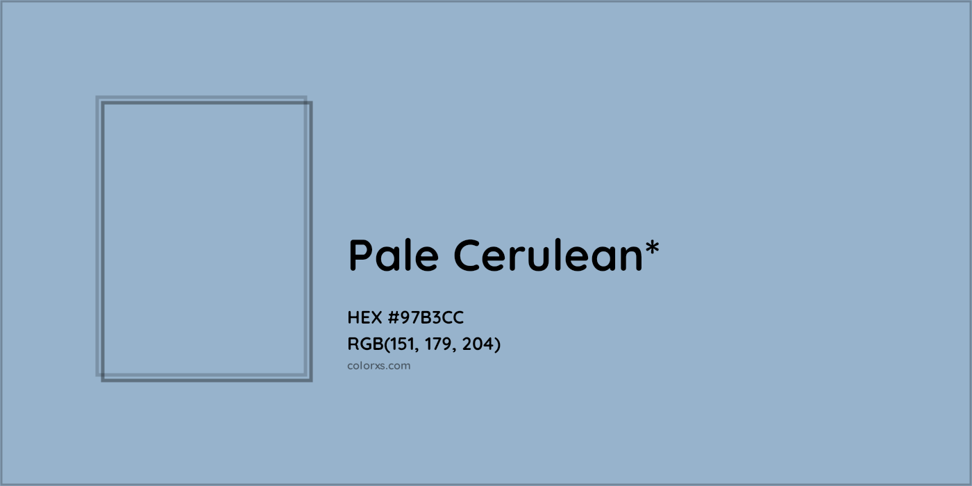HEX #97B3CC Color Name, Color Code, Palettes, Similar Paints, Images