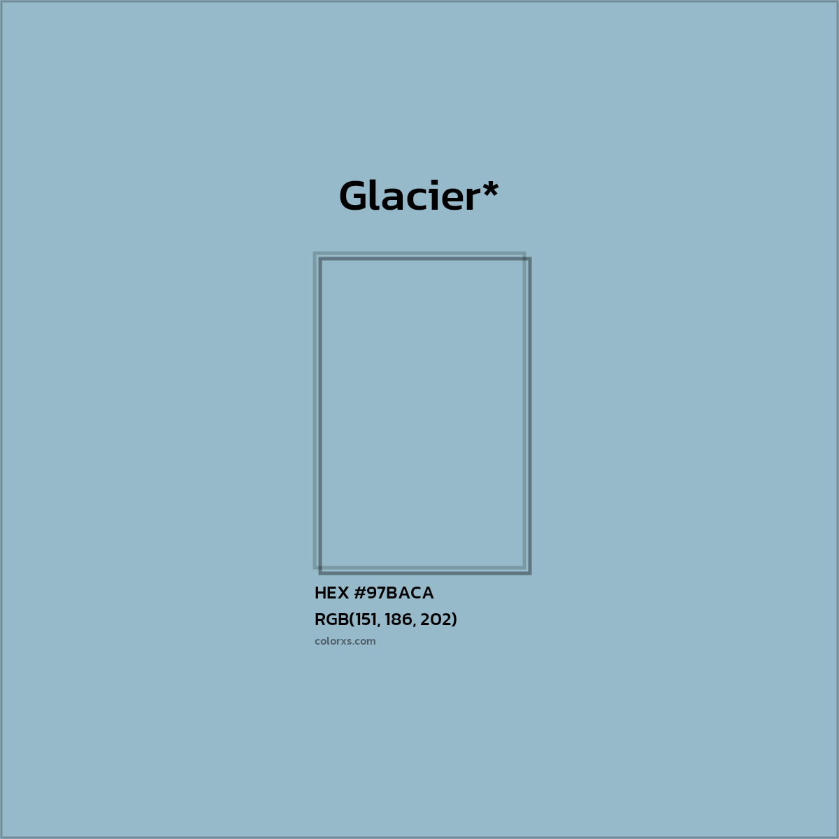 HEX #97BACA Color Name, Color Code, Palettes, Similar Paints, Images