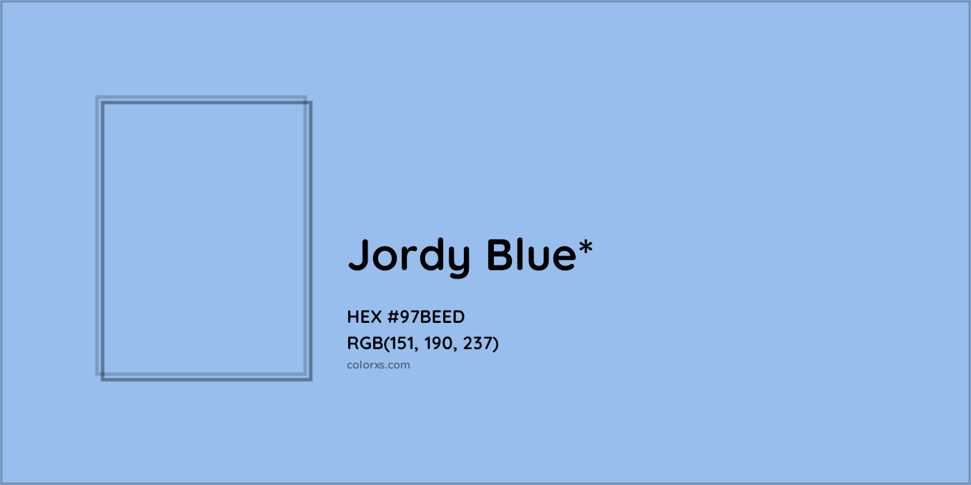 HEX #97BEED Color Name, Color Code, Palettes, Similar Paints, Images