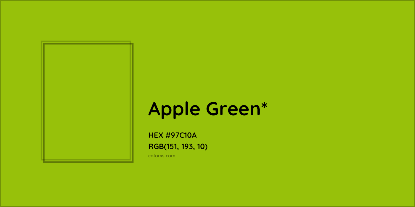 HEX #97C10A Color Name, Color Code, Palettes, Similar Paints, Images