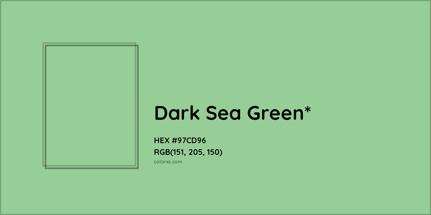HEX #97CD96 Color Name, Color Code, Palettes, Similar Paints, Images