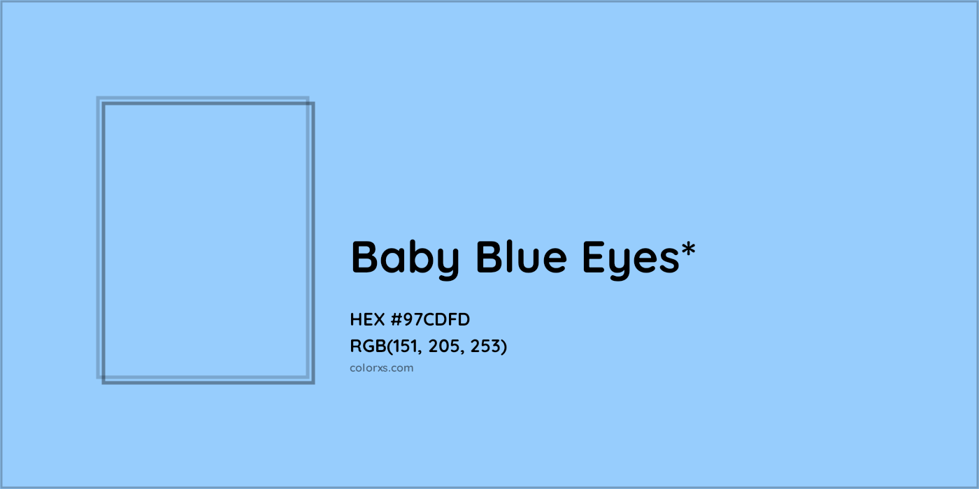 HEX #97CDFD Color Name, Color Code, Palettes, Similar Paints, Images