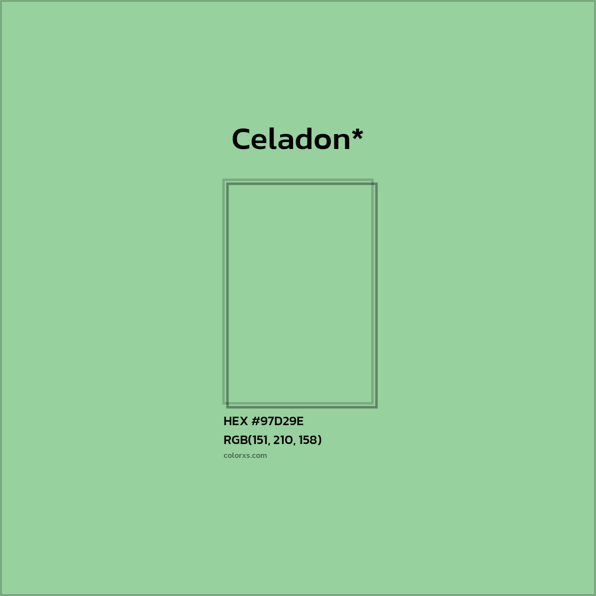HEX #97D29E Color Name, Color Code, Palettes, Similar Paints, Images