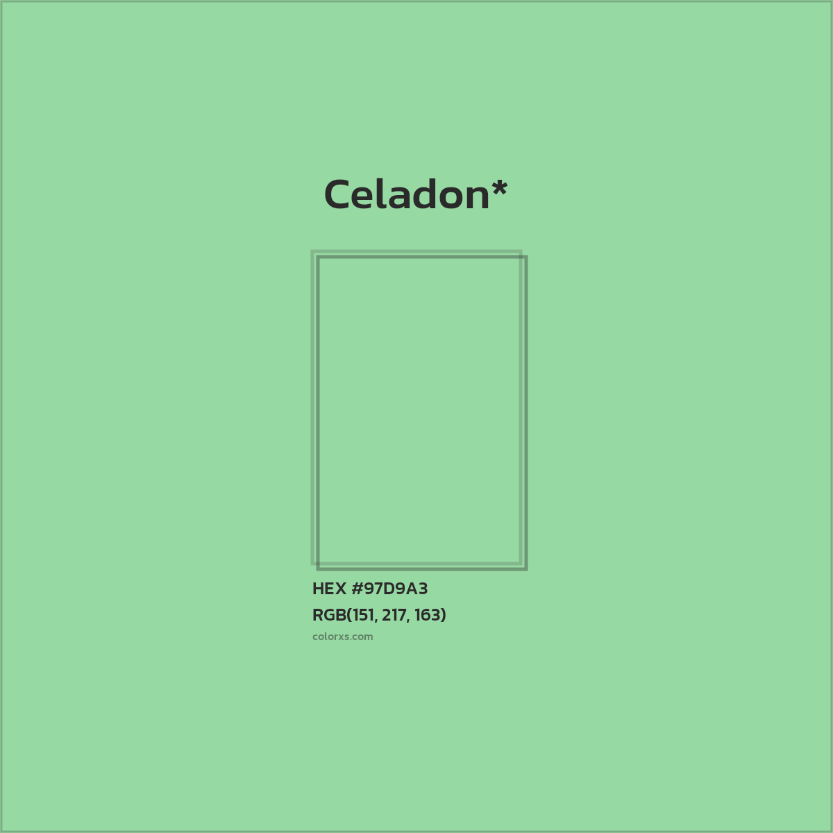 HEX #97D9A3 Color Name, Color Code, Palettes, Similar Paints, Images