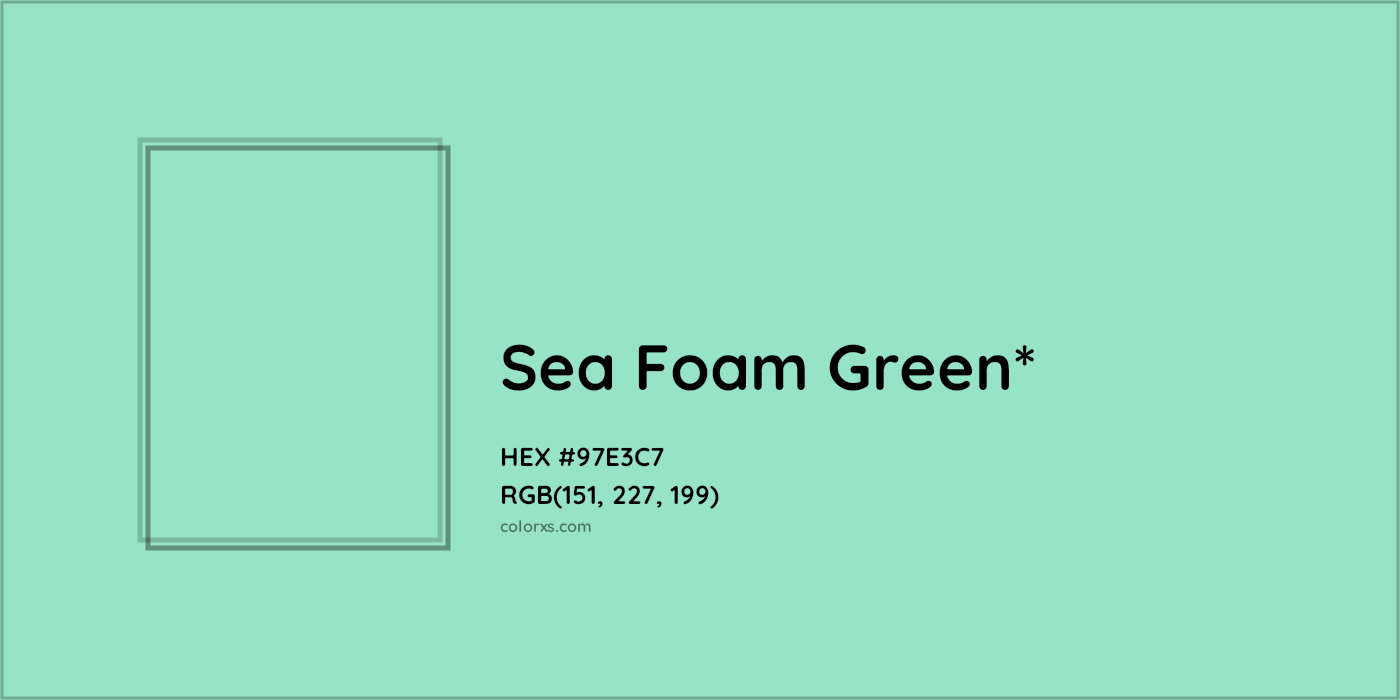HEX #97E3C7 Color Name, Color Code, Palettes, Similar Paints, Images