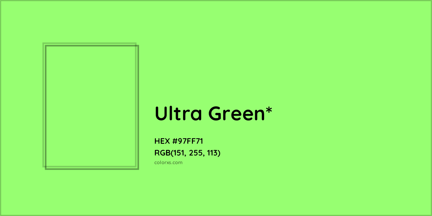 HEX #97FF71 Color Name, Color Code, Palettes, Similar Paints, Images
