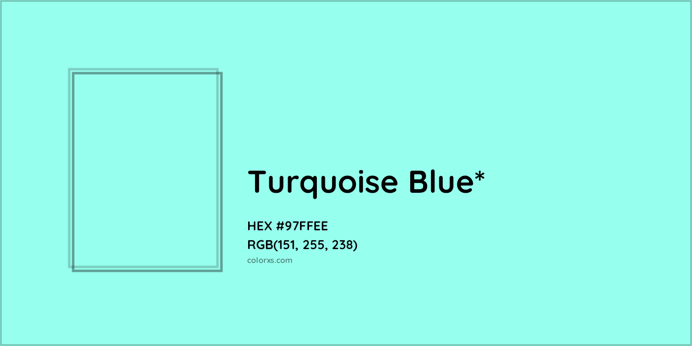 HEX #97FFEE Color Name, Color Code, Palettes, Similar Paints, Images