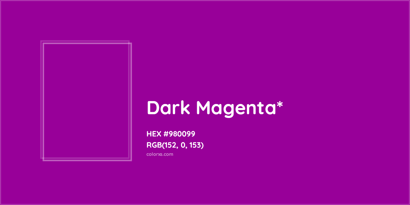 HEX #980099 Color Name, Color Code, Palettes, Similar Paints, Images