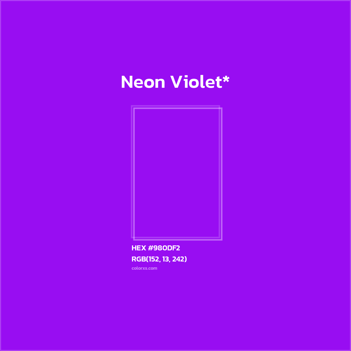 HEX #980DF2 Color Name, Color Code, Palettes, Similar Paints, Images