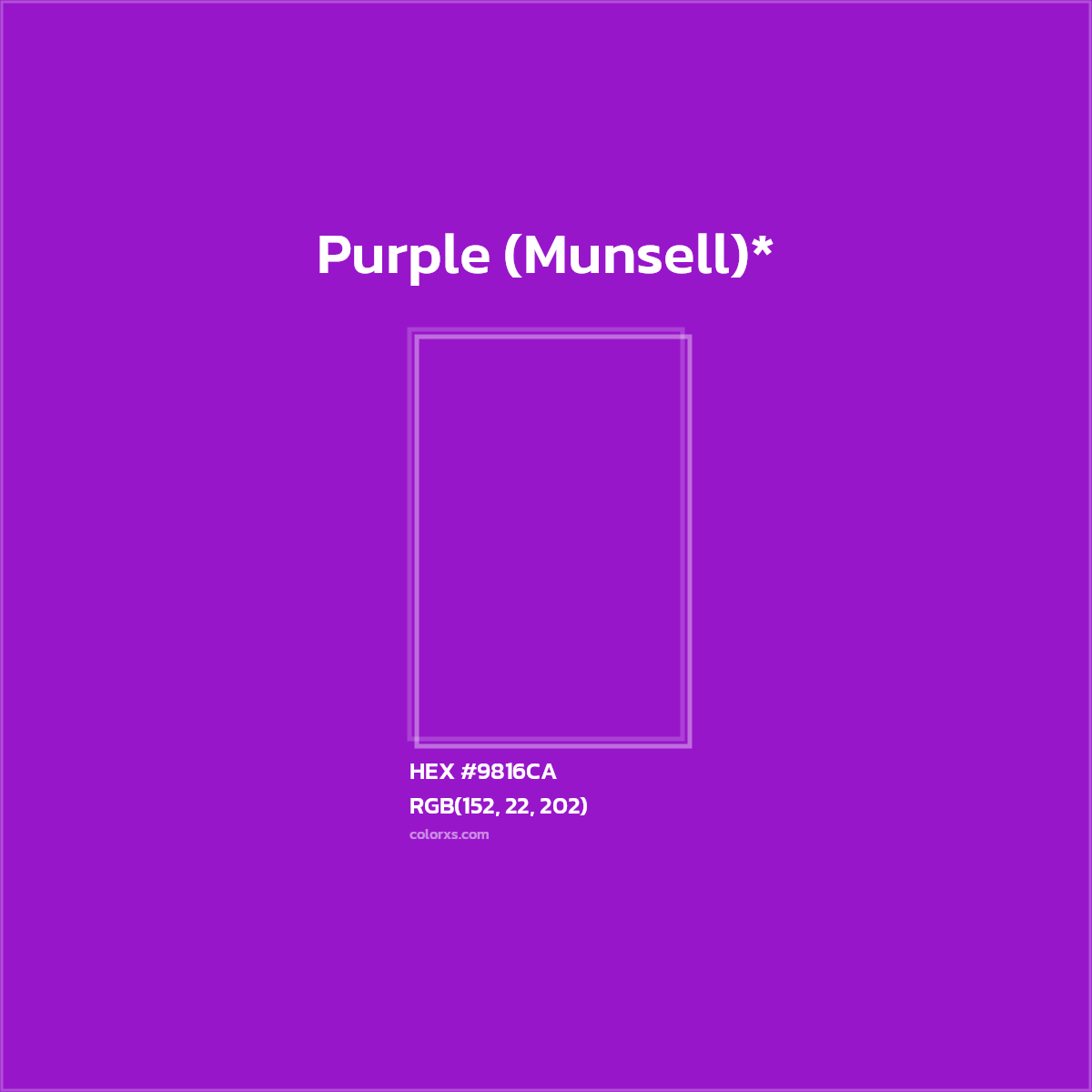 HEX #9816CA Color Name, Color Code, Palettes, Similar Paints, Images