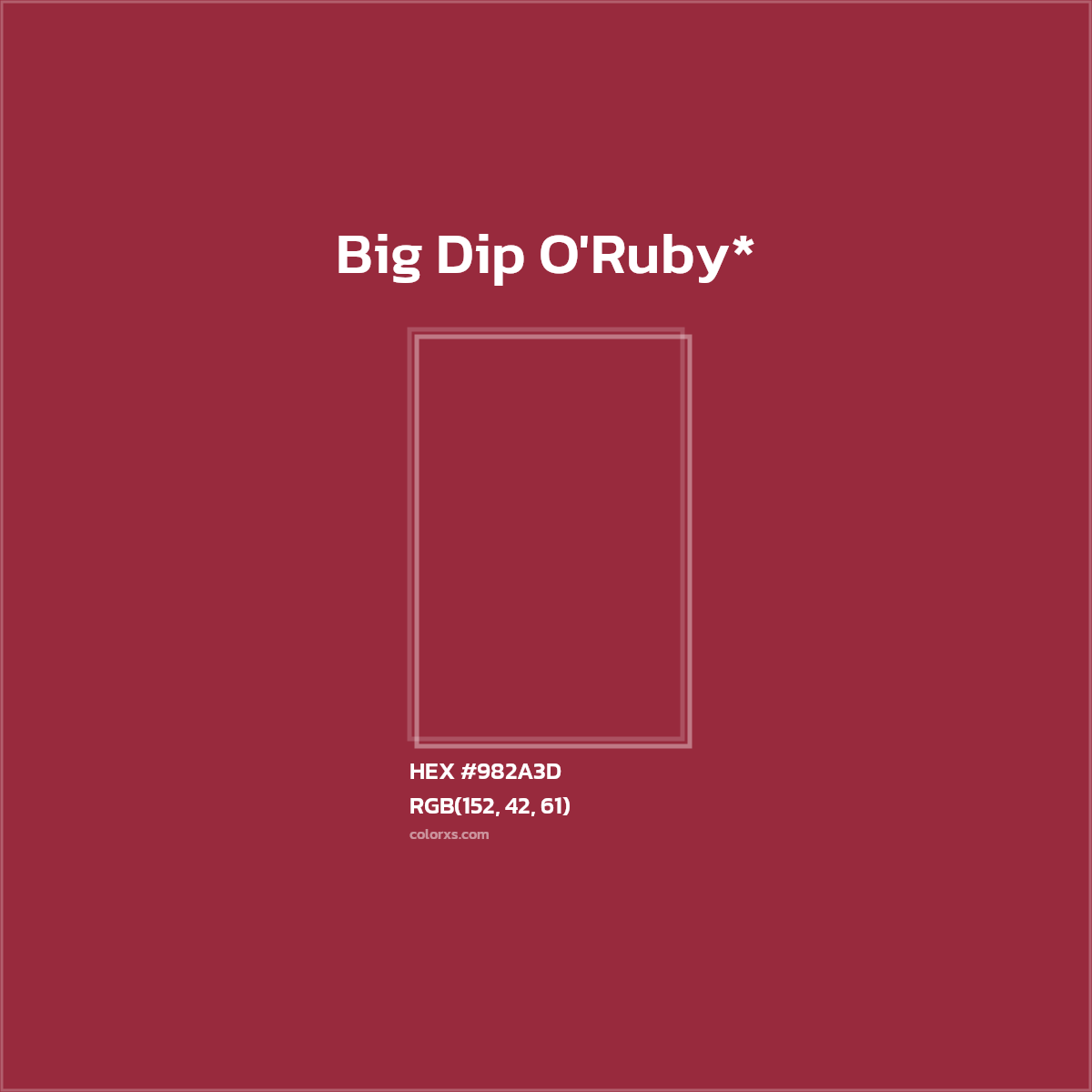 HEX #982A3D Color Name, Color Code, Palettes, Similar Paints, Images