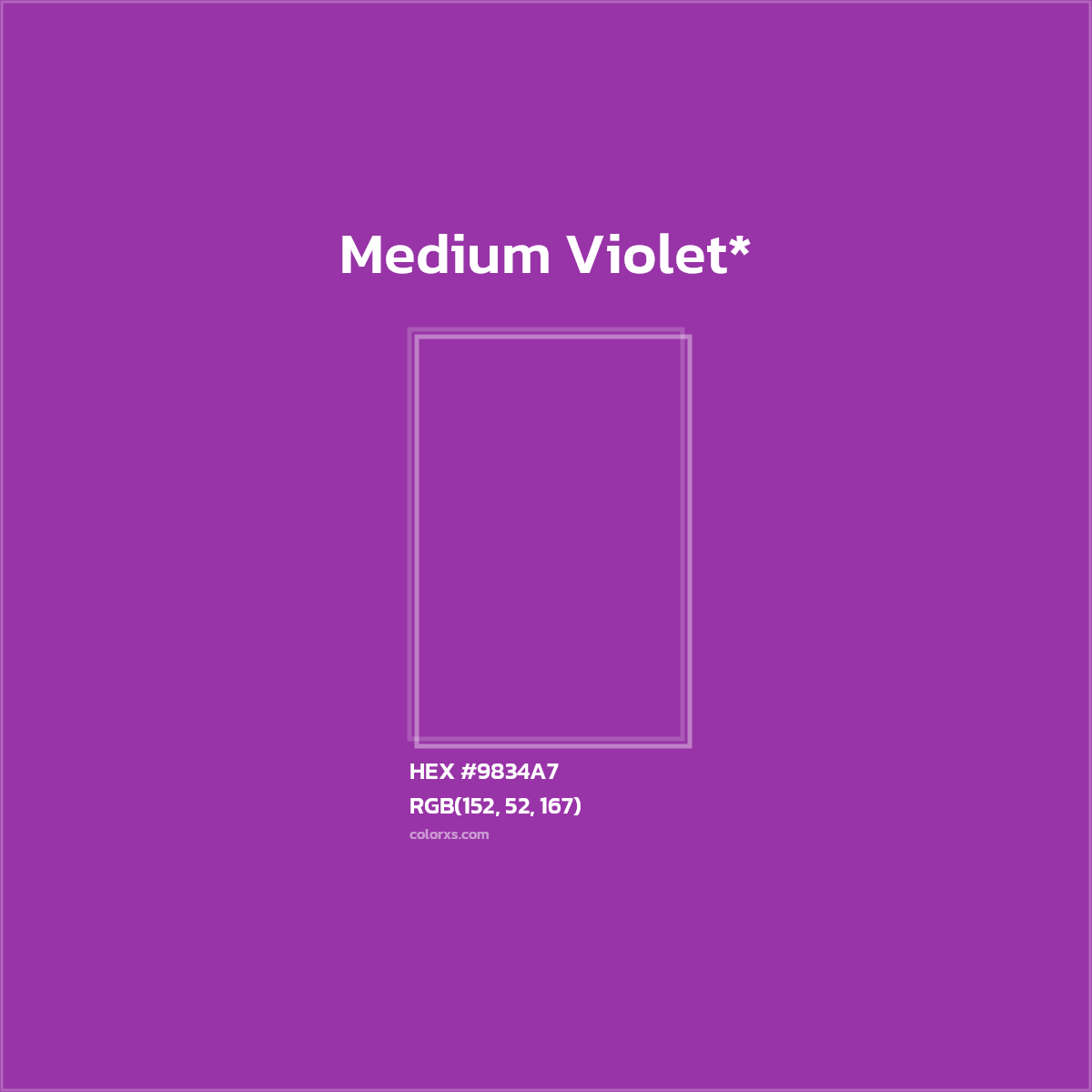 HEX #9834A7 Color Name, Color Code, Palettes, Similar Paints, Images