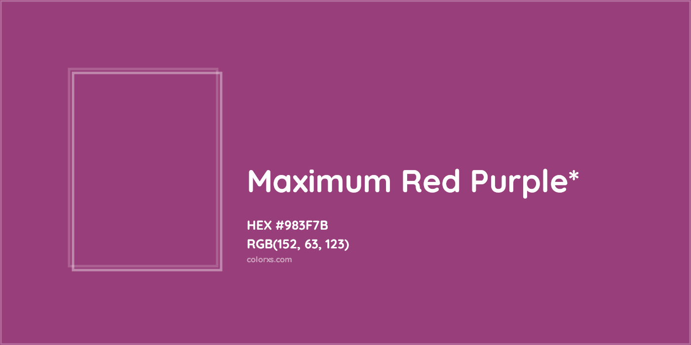 HEX #983F7B Color Name, Color Code, Palettes, Similar Paints, Images