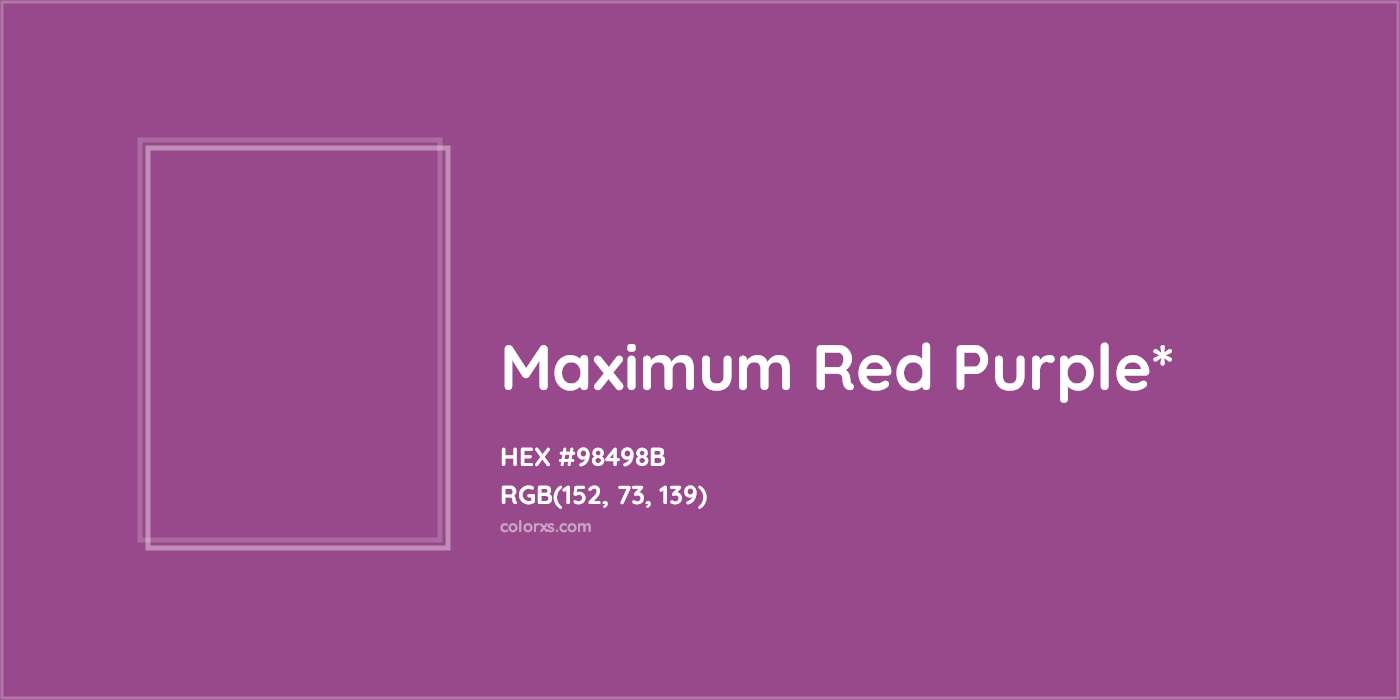 HEX #98498B Color Name, Color Code, Palettes, Similar Paints, Images