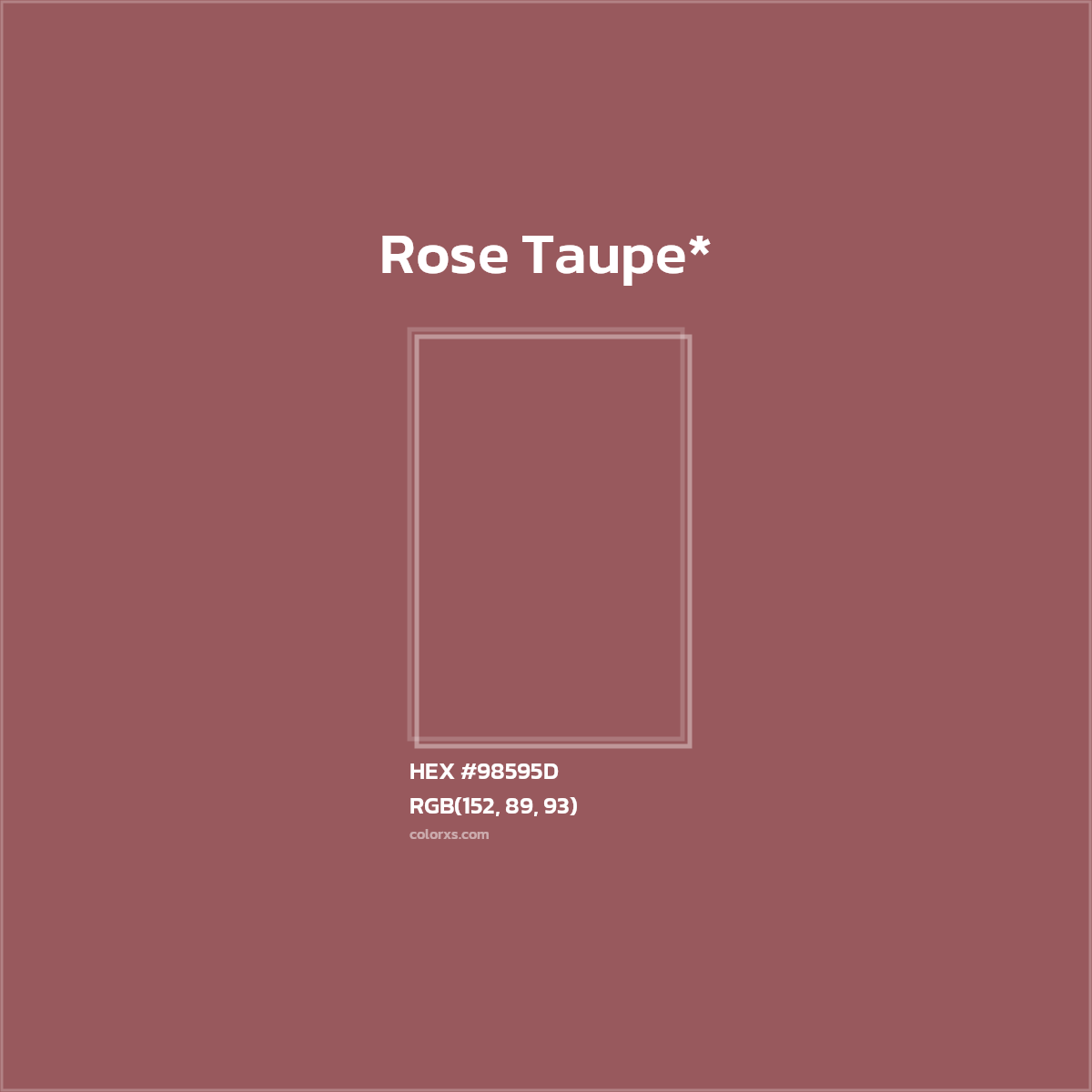 HEX #98595D Color Name, Color Code, Palettes, Similar Paints, Images