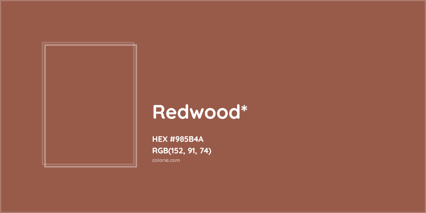 HEX #985B4A Color Name, Color Code, Palettes, Similar Paints, Images