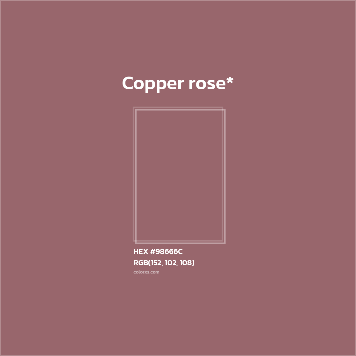 HEX #98666C Color Name, Color Code, Palettes, Similar Paints, Images