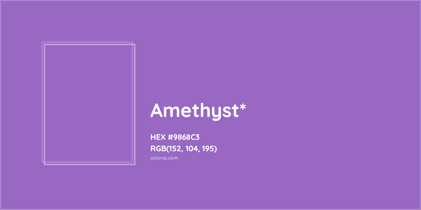 HEX #9868C3 Color Name, Color Code, Palettes, Similar Paints, Images