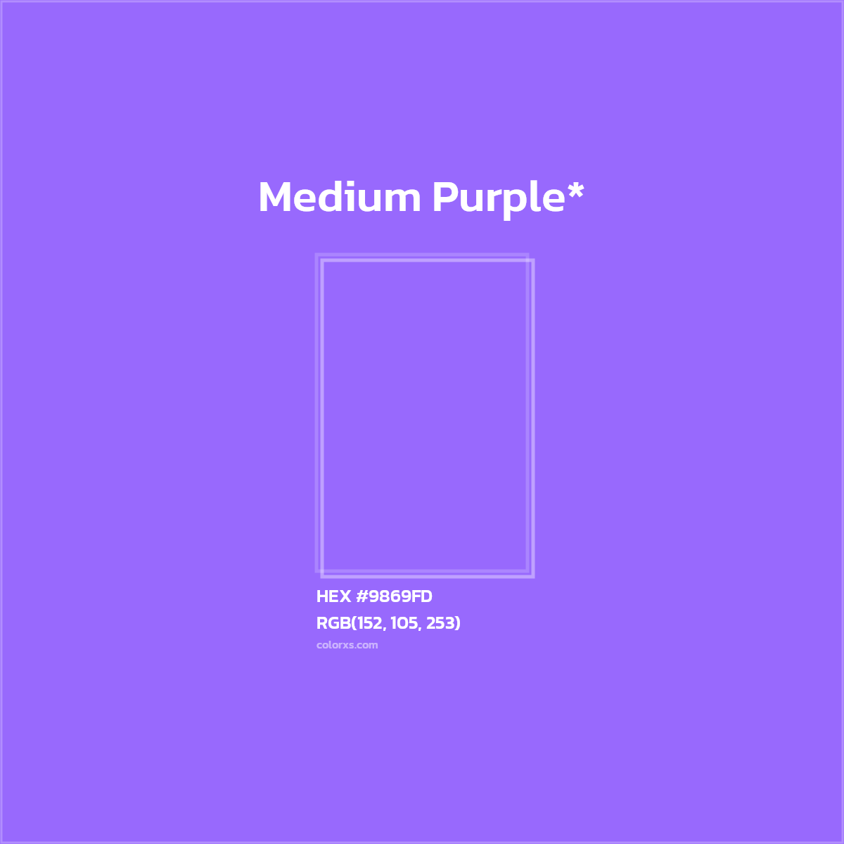 HEX #9869FD Color Name, Color Code, Palettes, Similar Paints, Images