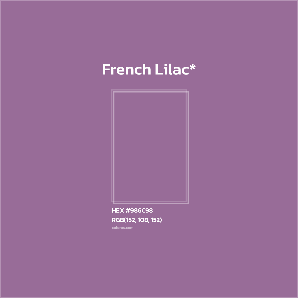 HEX #986C98 Color Name, Color Code, Palettes, Similar Paints, Images